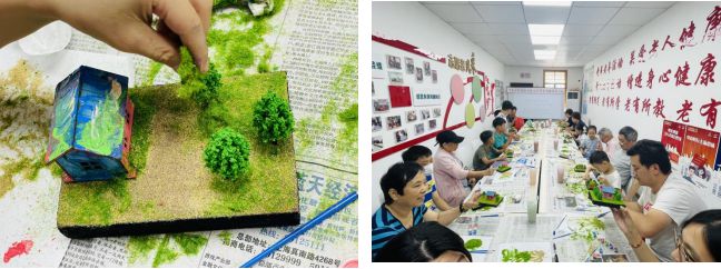 九游J9同济社区：开展“小小建筑梦”涂装木屋模型DIY活动